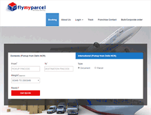 Tablet Screenshot of flymyparcel.com